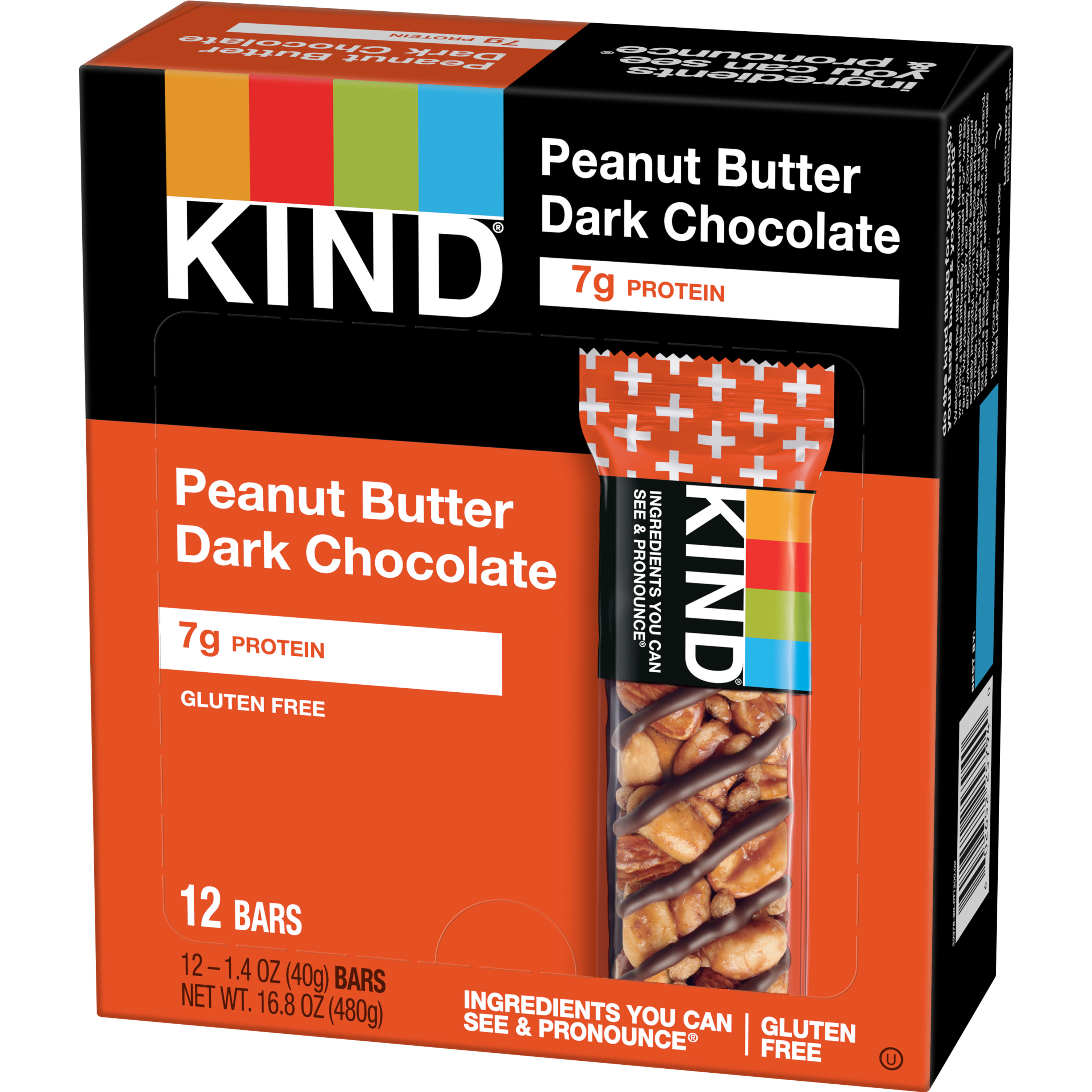 Kind Protein Plus Bars Peanut Butter Dark Chocolate 6/12ct 1.4oz